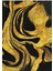 |siyah-Gold Desenli Soyut Kombini 02 |çerçeveli Cam Tablo 2li Dikey 2