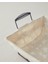 Woven Metal Ekmek Sepeti 26 x 19 x 7,5 cm Krem 3