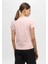 Kadın Pembe Önü Logolu T-Shirt 2