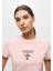 Kadın Pembe Önü Logolu T-Shirt 3