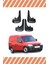 Opel Combo 2001-2013 Sports Yazılı 4'lü Tozluk Çamurluk Paçalık 1
