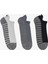 3pk Mens 1/2 Terry Low Cut W/ Heel Tab Erkek Grey Çorap S119006H-039 2