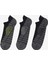 3pk Mens 1/2 Terry Low Cut W/ Heel Tab Erkek Siyah Çorap S119006H-001 1