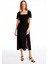 Siyah Dears Regular Fit Midi Boy Elbise 1