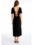 Siyah Dears Regular Fit Midi Boy Elbise 4