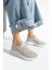 Bej Triko Günlük Kadın Sneaker 2