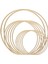 Dream Catcher Yüzükler 12 Adet Ahşap Bambu Çiçek Çember Dıy Dekor Düğün Dekor ve Duvar Asılı El Sanatları (Yurt Dışından) 1