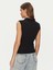 Gj Sleeveless Collar Slım Pkt Kadın Siyah T-Shirt W5GP24KCYR1-JBLK 3