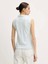 Guess Kadın Mavi Kolsuz Slim Fit Polo Üst 2