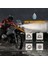 Motosiklet Farı 30W LED Spot Işıkları Moto Yardımcı Aydınlatmaları Drl Motosiklet Lambaları Sis Lambası, Beyaz + Sarı Işık (Yurt Dışından) 2