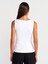 21001 Kayık Yaka Peplum Top-Beyaz 2