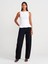 21001 Kayık Yaka Peplum Top-Beyaz 4