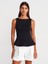 21001 Kayık Yaka Peplum Top-Siyah 1