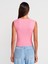 21054 Büzgülü Basic T-Shirt-Siyah 2
