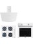 Home Basic Beyaz Cam Ankastre Set 1