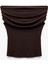 Krep Kumaş Drape Detaylı Straplez Bluz 2