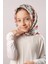 Pembe Dijital Baskılı Çocuk Tesettür Eşarp Pamuk Polyester Çilek Desenli 6001_04 2