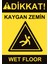 35 x 50 Dikkat Kaygan Zemin Uyarı Levhası 3 mm Dekota / Forex Üzerine Folyo Baskı 1