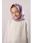 Gül Kurusu Dijital Baskılı Çocuk Tesettür Eşarp Pamuk Polyester Papatya Desenli 6003_18 1
