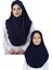 Lacivert Pratik Anne Kız Kombin Tesettür Eşarp Sandy Düz Hijab 230812_02 1