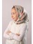 Gül Kurusu Dijital Baskılı Çocuk Tesettür Eşarp Pamuk Polyester Papatya Desenli 6003_18 2