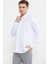 Klasik Uzun Kol Gömlek - Beyaz 3