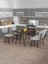 Hayat 70 x 110 Amalfi Mutfak Masası, Mutfak Masası Takımı, Yemek Masası, 2 Sandalye 1 Bench - Açık Gri 1