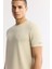 Erkek Bej Polo Yaka Pamuklu Jakarlı T-Shirt A41Y1167 5