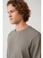 Erkek Antrasit Bisiklet Yaka Jakarlı Basic T-shirt A41y1311 3