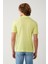 Erkek Neon Yeşil 3 Düğmeli Polo Yaka Triko Regular Fit T-Shirt A41Y5067 4
