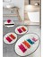 Baby Cats 3'lü Set Banyo Halısı Paspas Kaymaz Taban Yıkanabilir Klozet Takımı Djtbanyo 1