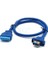 Tek Bağlantı Noktalı USB 3.0 Dişi Vidalı Panel Tipi - Anakart 20PIN Kablo 0.5m 50CM (Yurt Dışından) 3