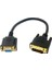 Analog DVI 24+5 Erkek VGA Dişi Monitör Dönüştürücü Adaptör Kablosu 20 cm Siyah DVI VGA Adaptör Adaptörü (Yurt Dışından) 3