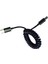 Spiral Sarmal USB 3.1 C-Type Erkek - USB 3.1 C-Type Erkek Adaptör Adaptör Kablosu 1m (Yurt Dışından) 4