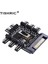 Tıshrıc 1 Ila 8 3pin Fan Hub Pwm Sata Molex Splitter Pc Madencilik Kablosu 12 V Güç Kaynağı Soğutucu Soğutma Hızı Kontrol Adaptörü (Yurt Dışından) 1