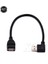 2 Adet Sol/sağ Açılı 90 Derece USB 2.0 Tip A Erkek Kadın Uzatma USB Veri Kablosu Siyah Adaptör (Yurt Dışından) 3