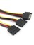 1x Sata 15PIN Erkek Çift Sata 15PIN Dişi Sata Sabit Disk Güç Y Splitter Uzatma Bağlantı Kablosu 20 cm (Yurt Dışından) 2