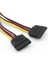1x Sata 15PIN Erkek Çift Sata 15PIN Dişi Sata Sabit Disk Güç Y Splitter Uzatma Bağlantı Kablosu 20 cm (Yurt Dışından) 3