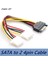 Çift 4 Pinli Ide Molex'ten Seri Ata Sata Sabit Disk Güç Kablosu Adaptörüne Erkek Otobüs Y Ayırıcı Hat Dönüştürücü En Iyi (Yurt Dışından) 1