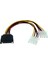 Çift 4 Pinli Ide Molex'ten Seri Ata Sata Sabit Disk Güç Kablosu Adaptörüne Erkek Otobüs Y Ayırıcı Hat Dönüştürücü En Iyi (Yurt Dışından) 3
