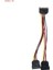 Sata Güç 15PIN Y Splitter Bir Iki Uzatma Kablosu Adaptörü Sabit Disk Güç Adaptörü Erkek Kadın HDD Sabit Disk Için (Yurt Dışından) 1