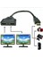 Edal Yeni 1 In 2 Out Splitter Kablo Adaptörü 1080 P HDMI Uyumlu Bağlantı Noktası Erkek 2 Kadın Dönüştürücü (Yurt Dışından) 3