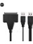 Yeni 1 Adet USB 2.0 - Sata 15 + 7 Pin Veri ve Güç USB Kablosu Adaptörü Için 2.5 Inç HDD SSD Adaptörü (Yurt Dışından) 2