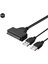 Yeni 1 Adet USB 2.0 - Sata 15 + 7 Pin Veri ve Güç USB Kablosu Adaptörü Için 2.5 Inç HDD SSD Adaptörü (Yurt Dışından) 3