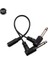 3.5mm Mini 1/8 Inç Trs Stereo Dişi Jack Çift 1/4 6.35MM Erkek Tak Mono Ts Sağ Açı Ses Adaptörü Y Splitter Kablosu (Yurt Dışından) 2