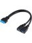 2 Port USB 3.0 Dişi - Anakart 20PIN Ön Panel Için Başlık Kablosu 20CM (Yurt Dışından) 2