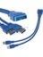 2 Bağlantı Noktalı USB 3.0 A Erkek - 20 Pin Anakart Başlığı Erkek Y Uzatma Kablosu Adaptörü (Yurt Dışından) 3