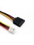 2 Adet Sata 15 Pin Dişi 4 Pin Disket Fdd Dişi Jack Güç Dönüştürücü Adaptör Kablo Kordonu 20 cm (Yurt Dışından) 1