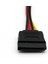 2 Adet Sata 15 Pin Dişi 4 Pin Disket Fdd Dişi Jack Güç Dönüştürücü Adaptör Kablo Kordonu 20 cm (Yurt Dışından) 4