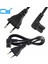 Açılı 1m Güç Kablosu Kablosu Ab 2 Uçlu Ac Fiş Adaptörü Kablosu Şekil 8 C7 - Euro Ab Avrupa 2 Pin Ac Fiş Uzatma Kablosu (Yurt Dışından) 1